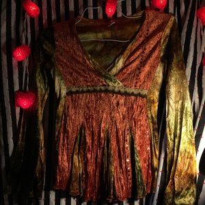 Hippie Sequence Detailed Blouse